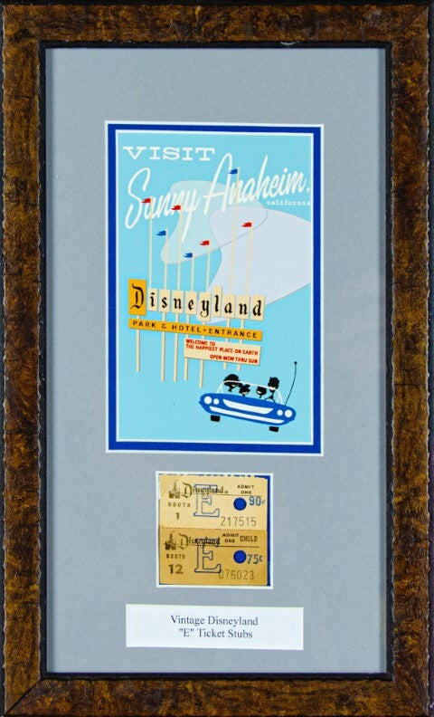 Vintage Disneyland "E" Ticket Stubs